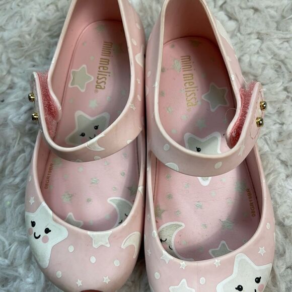 Mini Melissa -Unisex-Child Mini Ultragirl Theme pink rubber Ballet Flat SZ 9US - Picture 8 of 11